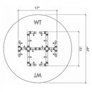 Warming Trends Crossfire UPK Universal Paver Kit For 29-31-Inch Circular or Square Openings