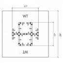 Warming Trends Crossfire UPK Universal Paver Kit For 29-31-Inch Circular or Square Openings