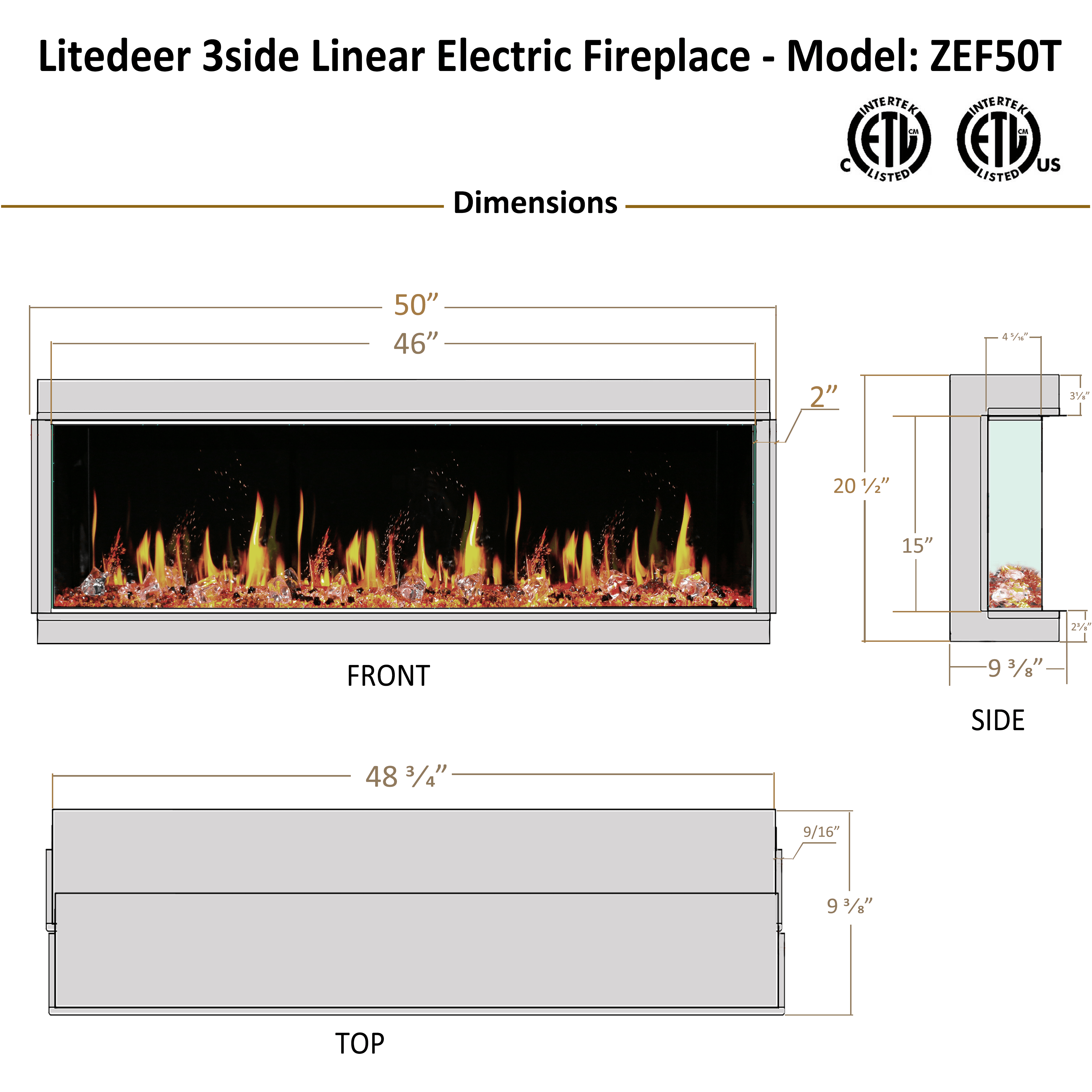 Litedeer Warmcastle 3 Side 50