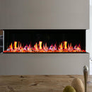 Litedeer Warmcastle 60" 3 Side Smart electric fireplace with app wifi enabled diamond-like crystal ZEF60T