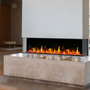 Litedeer Warmcastle 60" 3 Side Smart electric fireplace with app wifi enabled diamond-like crystal ZEF60T