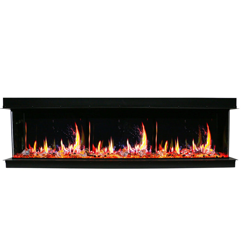 Litedeer Warmcastle 60" 3 Side Smart electric fireplace with app wifi enabled diamond-like crystal ZEF60T