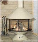 Malm Imperial Carousel 41.5" Freestanding Gas Fireplace With Remote Control